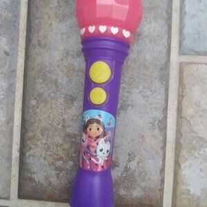 Gabby's Dollhouse singing light up microphone toy